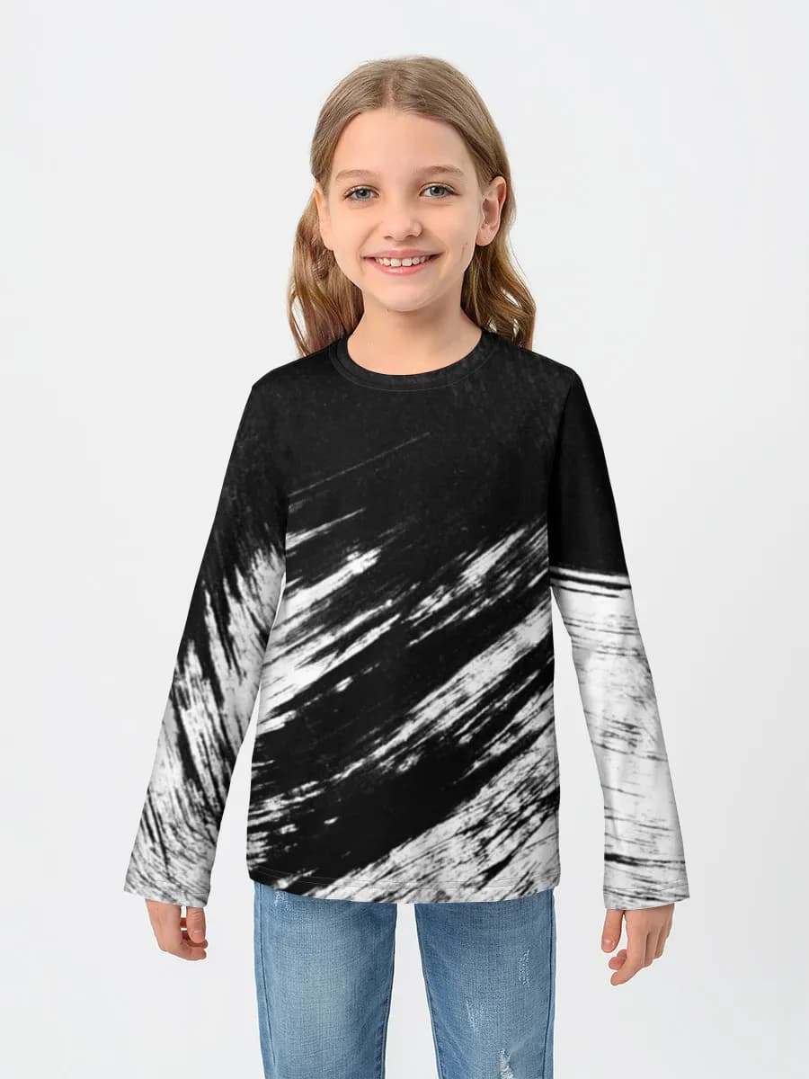 Children's cotton long sleeve shirt