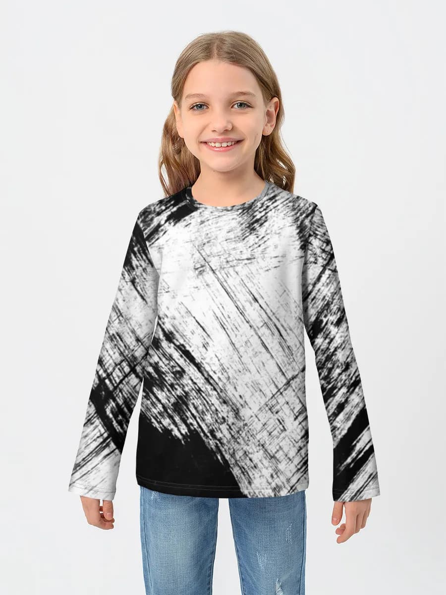 Children's cotton long sleeve shirt