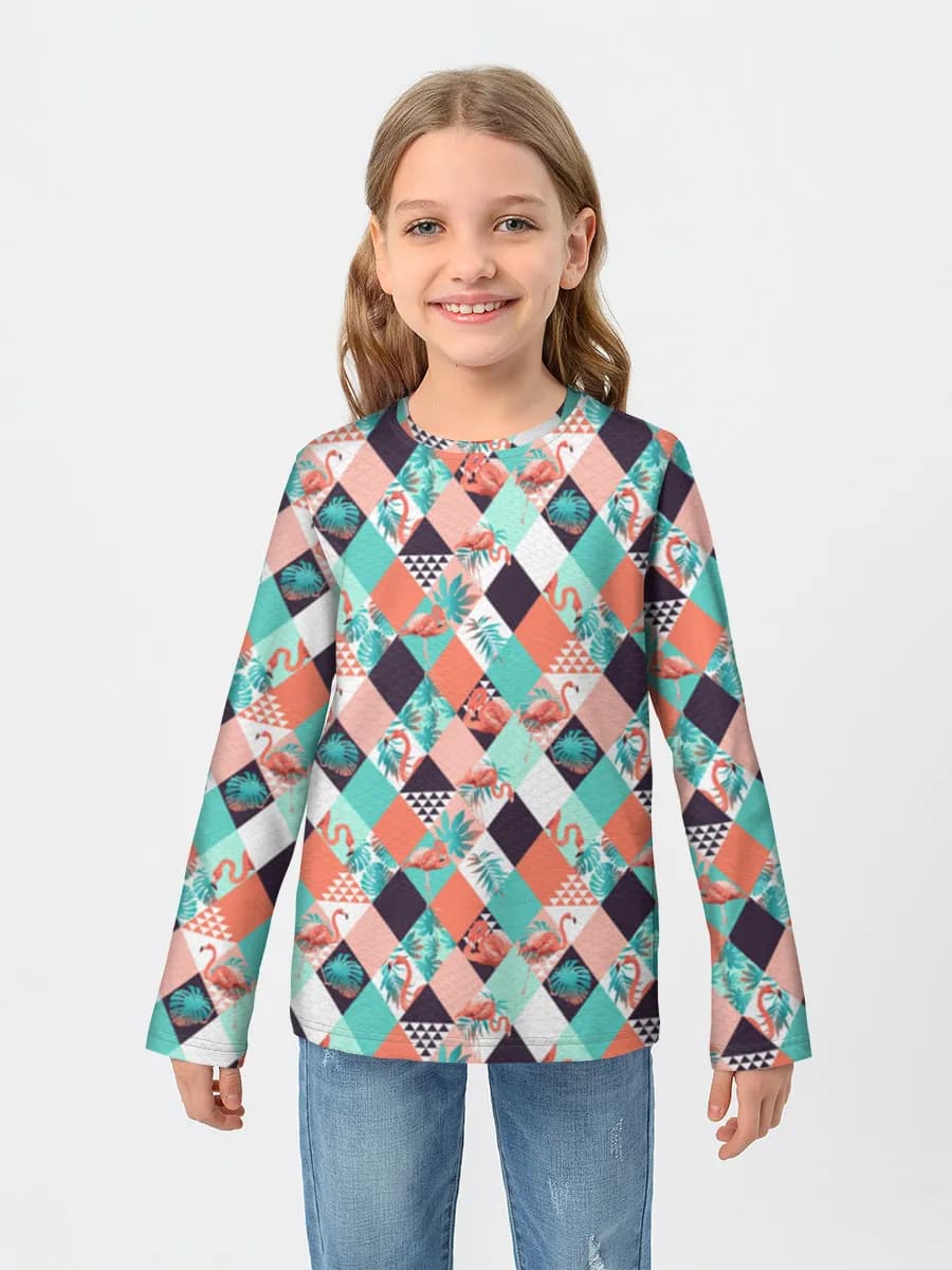 Children's cotton long sleeve shirt