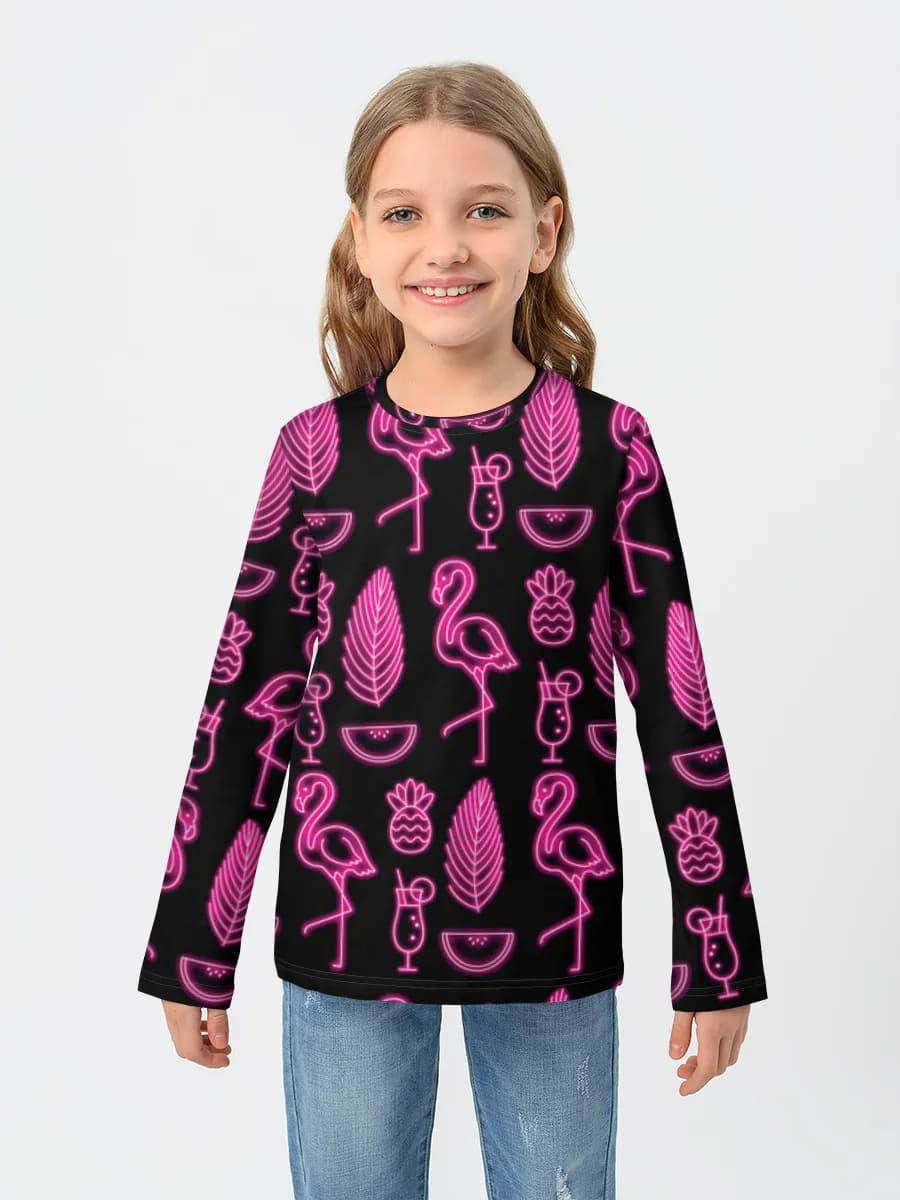 Children's cotton long sleeve shirt