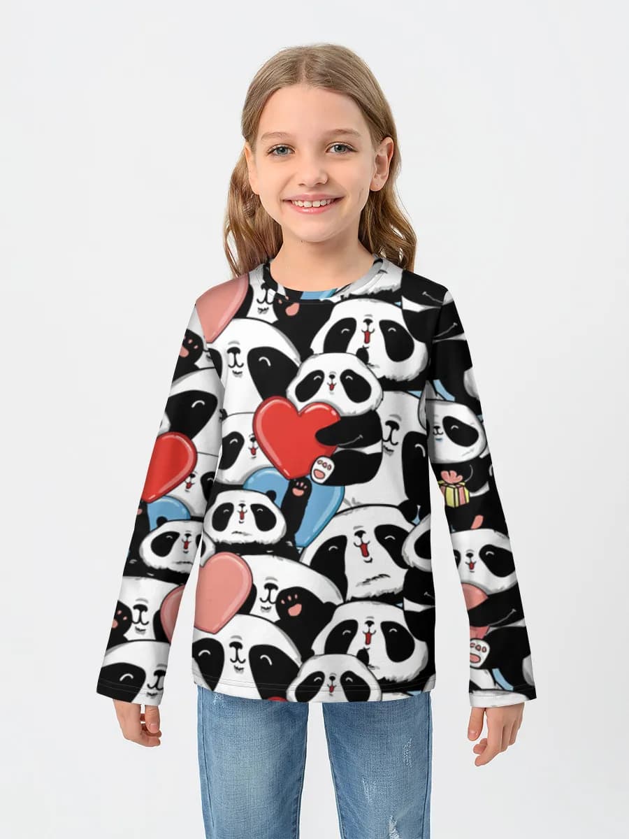 Children's cotton long sleeve shirt