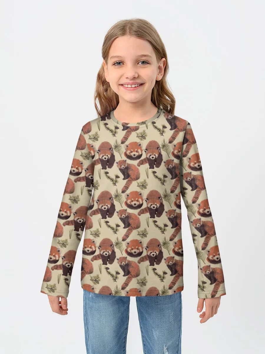 Children's cotton long sleeve shirt
