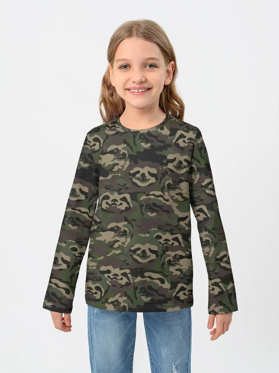 Children's cotton long sleeve shirt