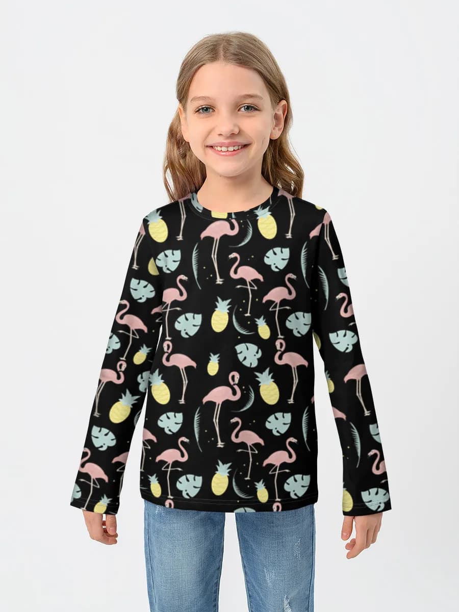 Children's cotton long sleeve shirt
