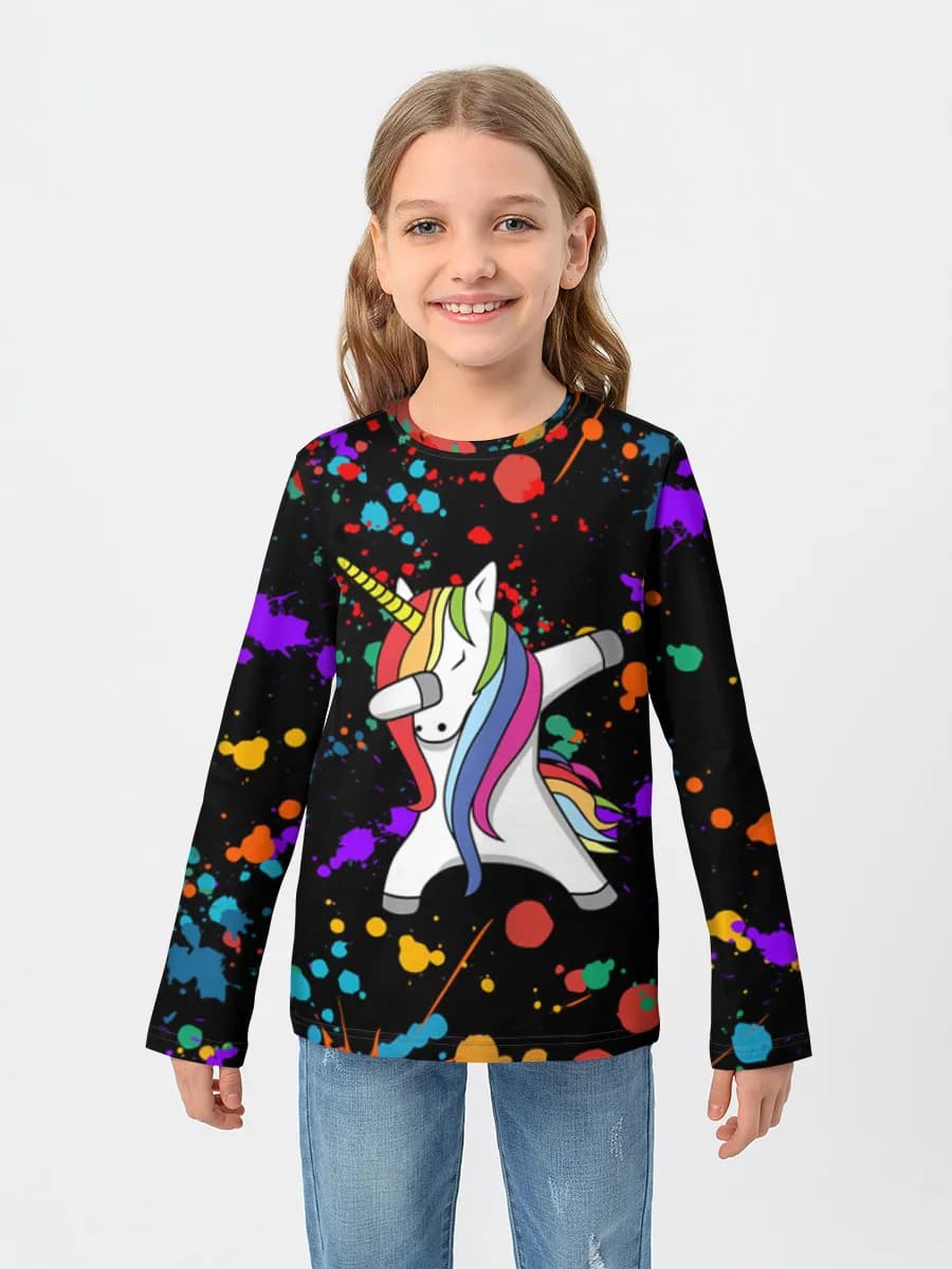 Children's cotton long sleeve shirt