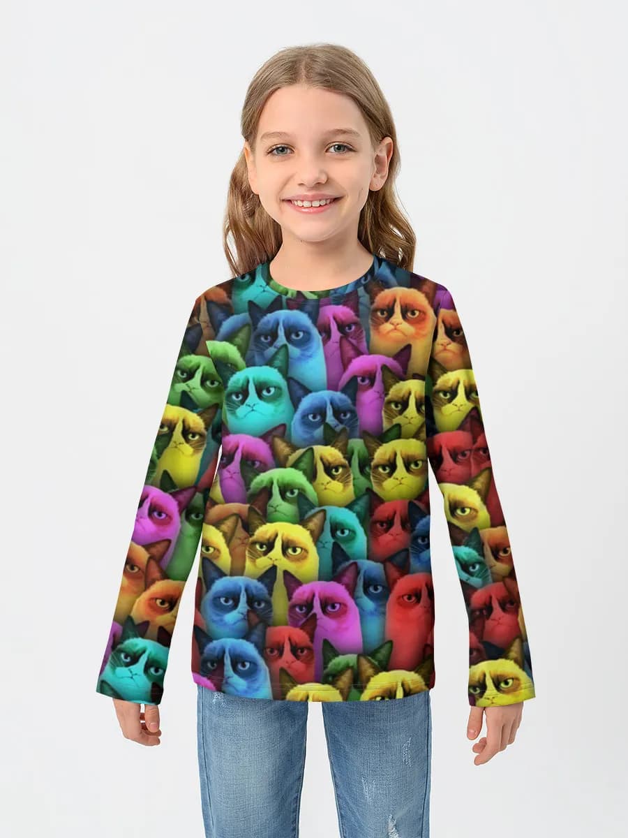 Neon Angry Cats