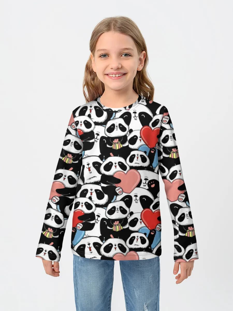Children's cotton long sleeve shirt