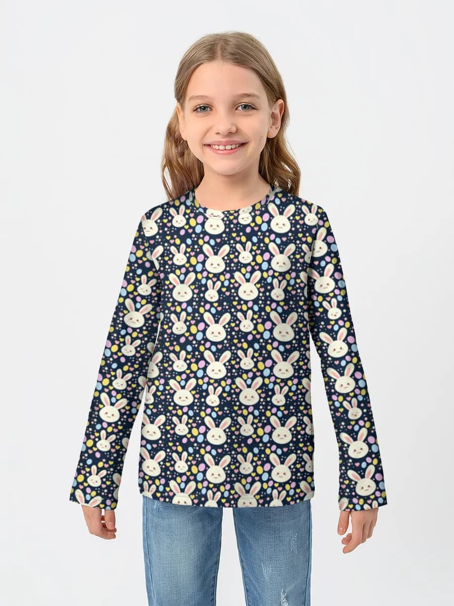Children's cotton long sleeve shirt