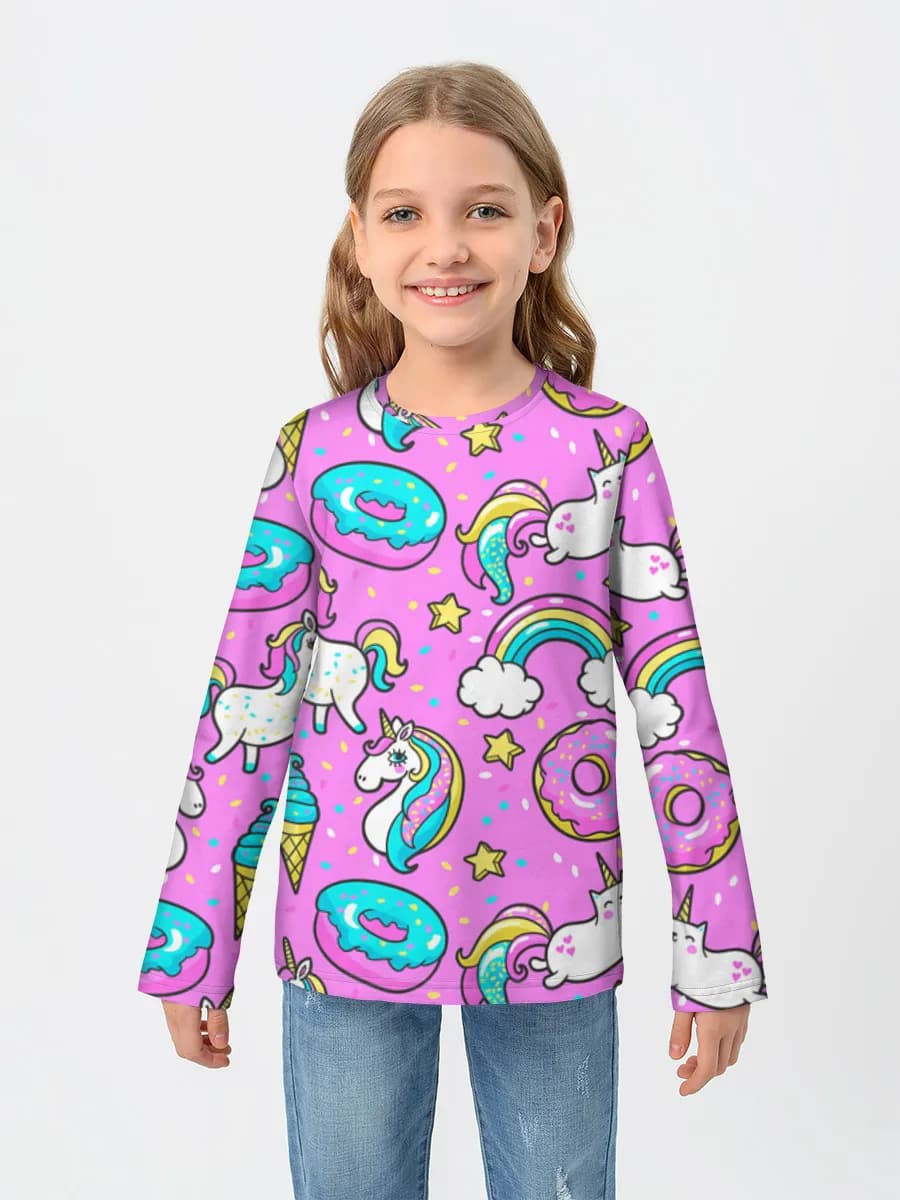 Children's cotton long sleeve shirt
