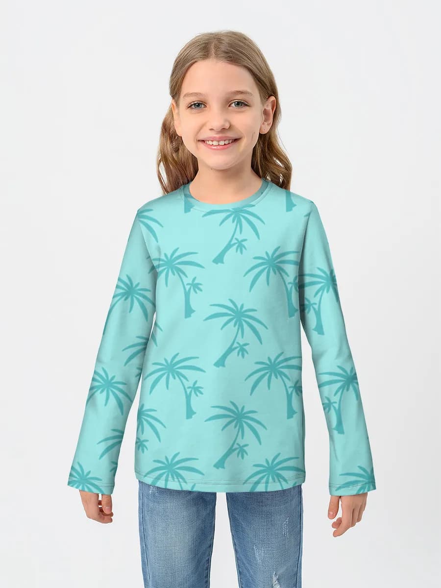 Children's cotton long sleeve shirt