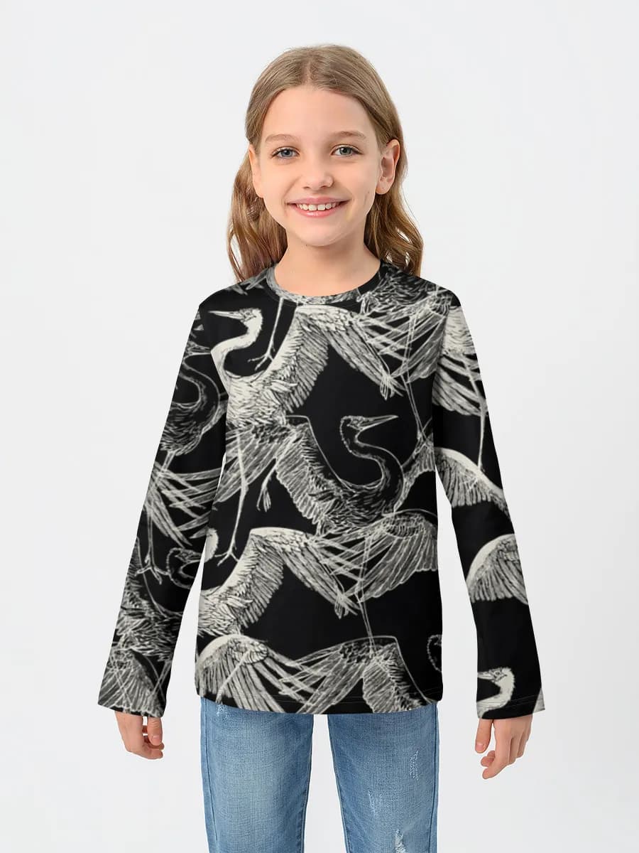 Children's cotton long sleeve shirt