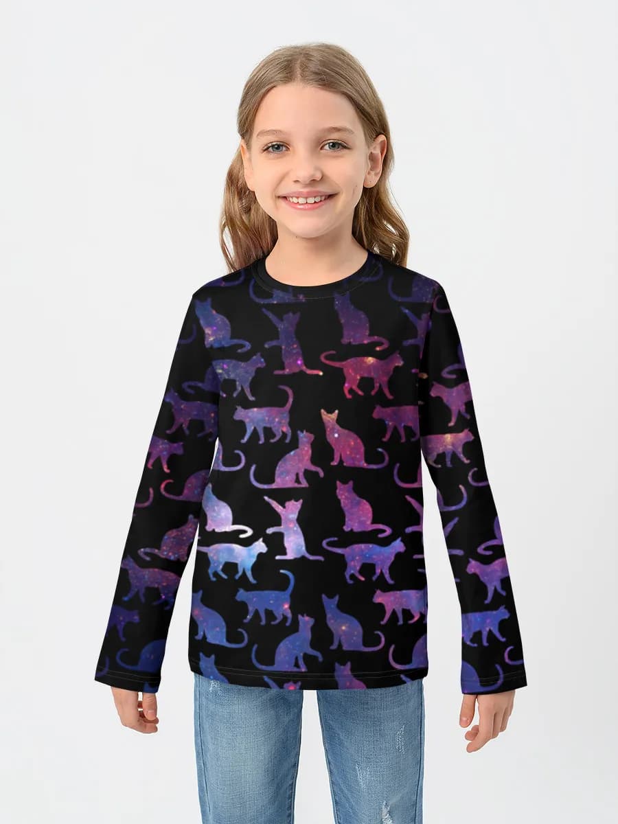 Children's cotton long sleeve shirt