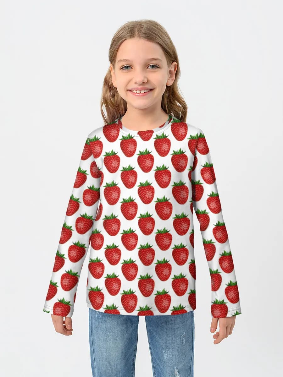 Children's cotton long sleeve shirt