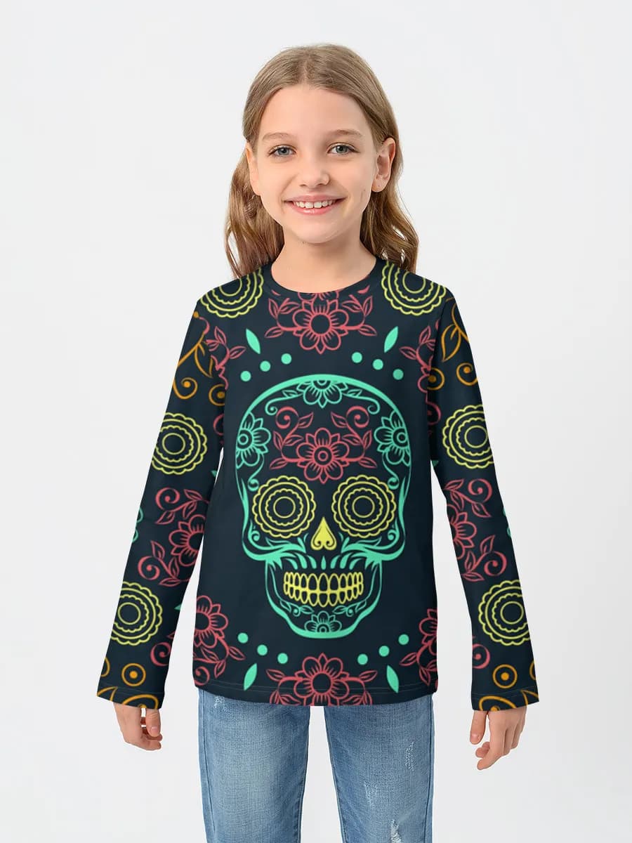 Children's cotton long sleeve shirt
