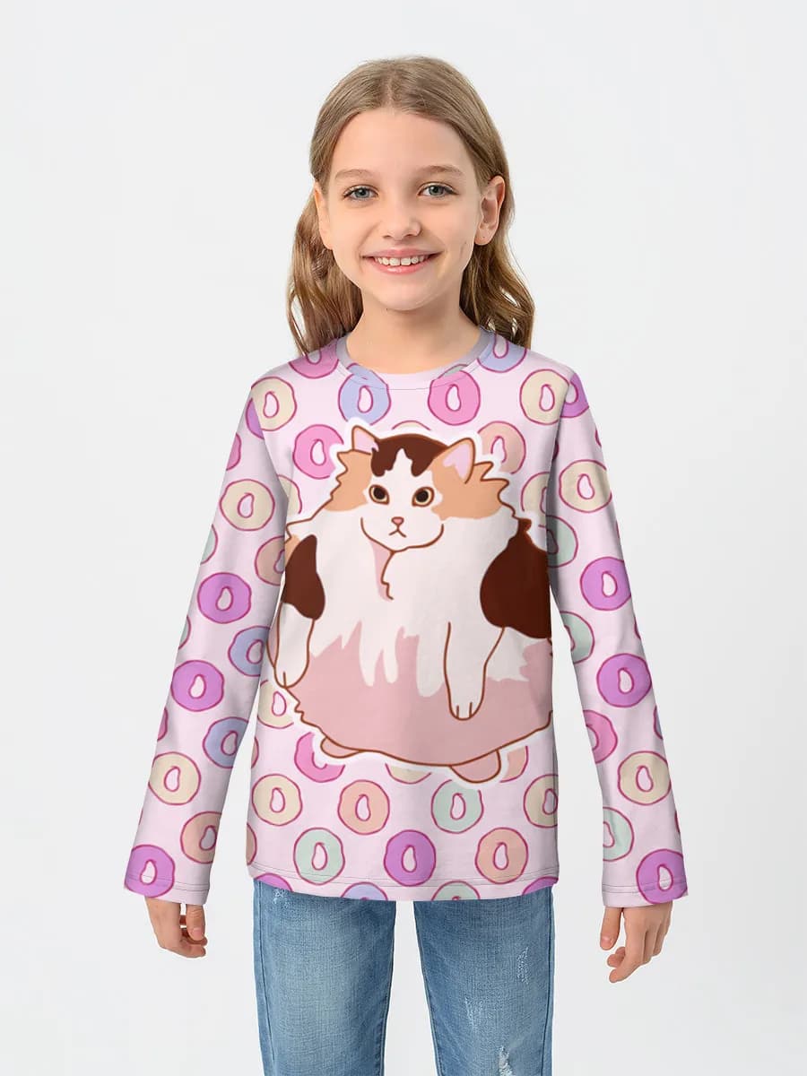 Children's cotton long sleeve shirt