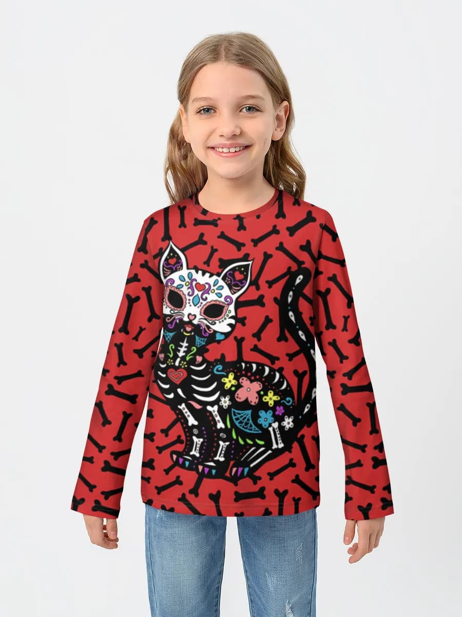 Children's cotton long sleeve shirt