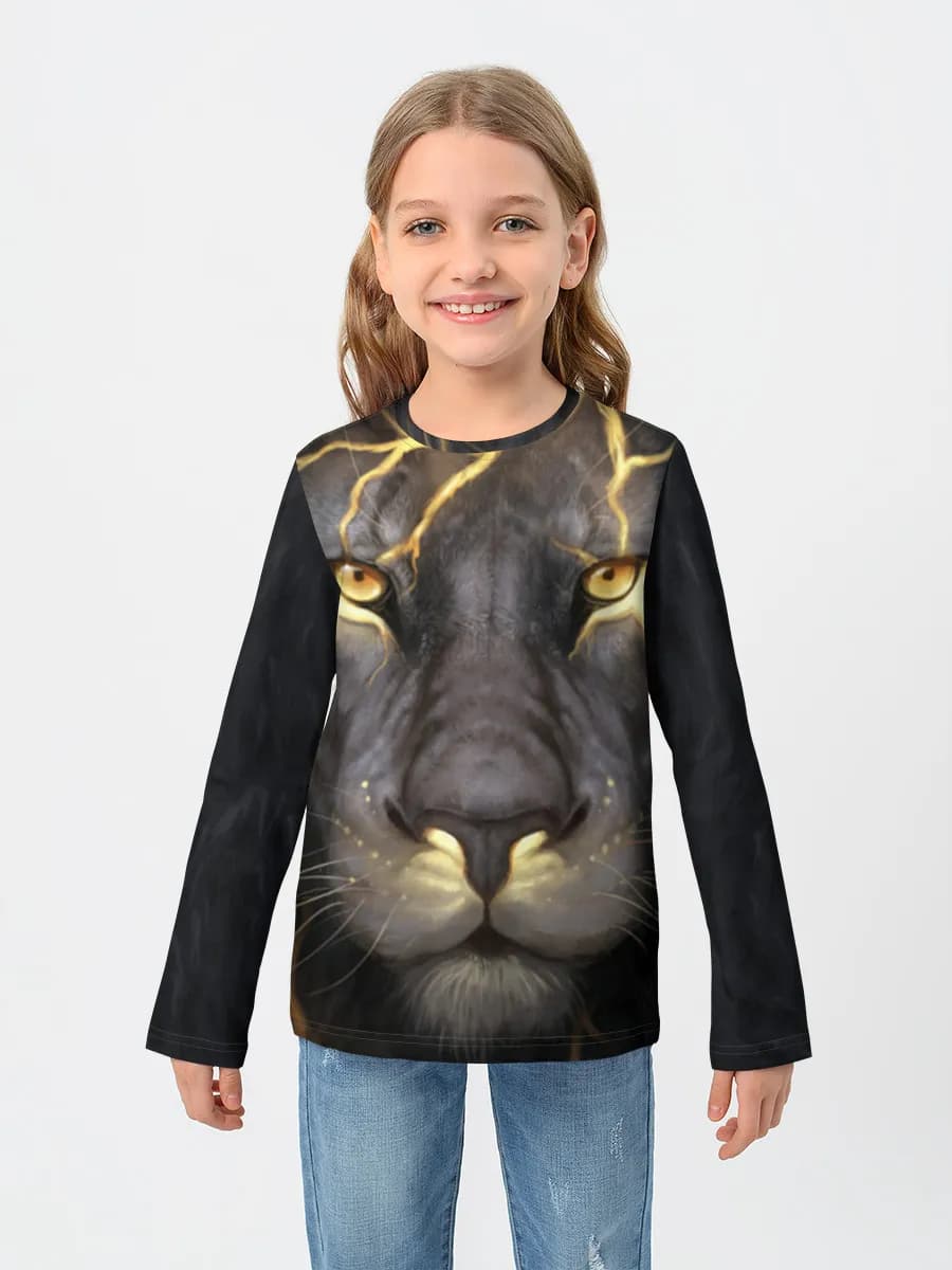 Children's cotton long sleeve shirt