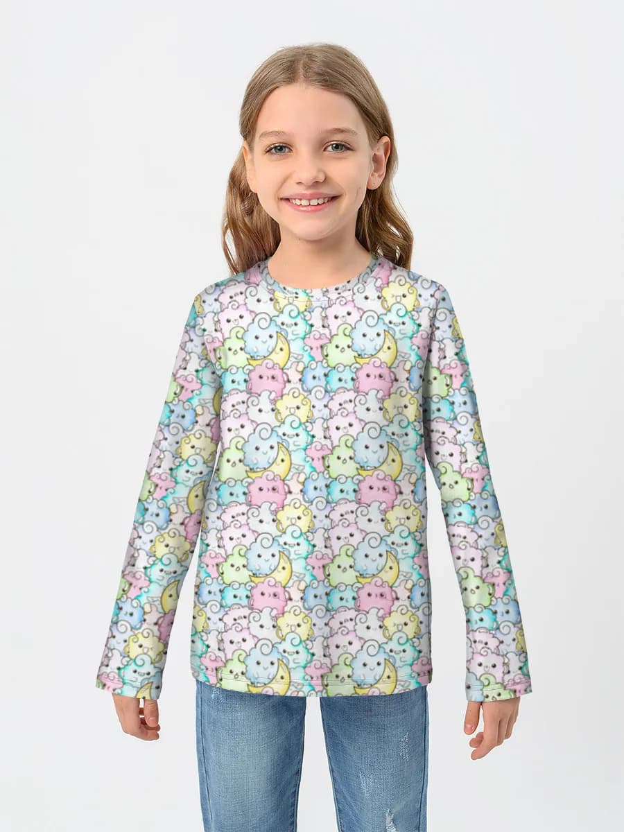 Children's cotton long sleeve shirt