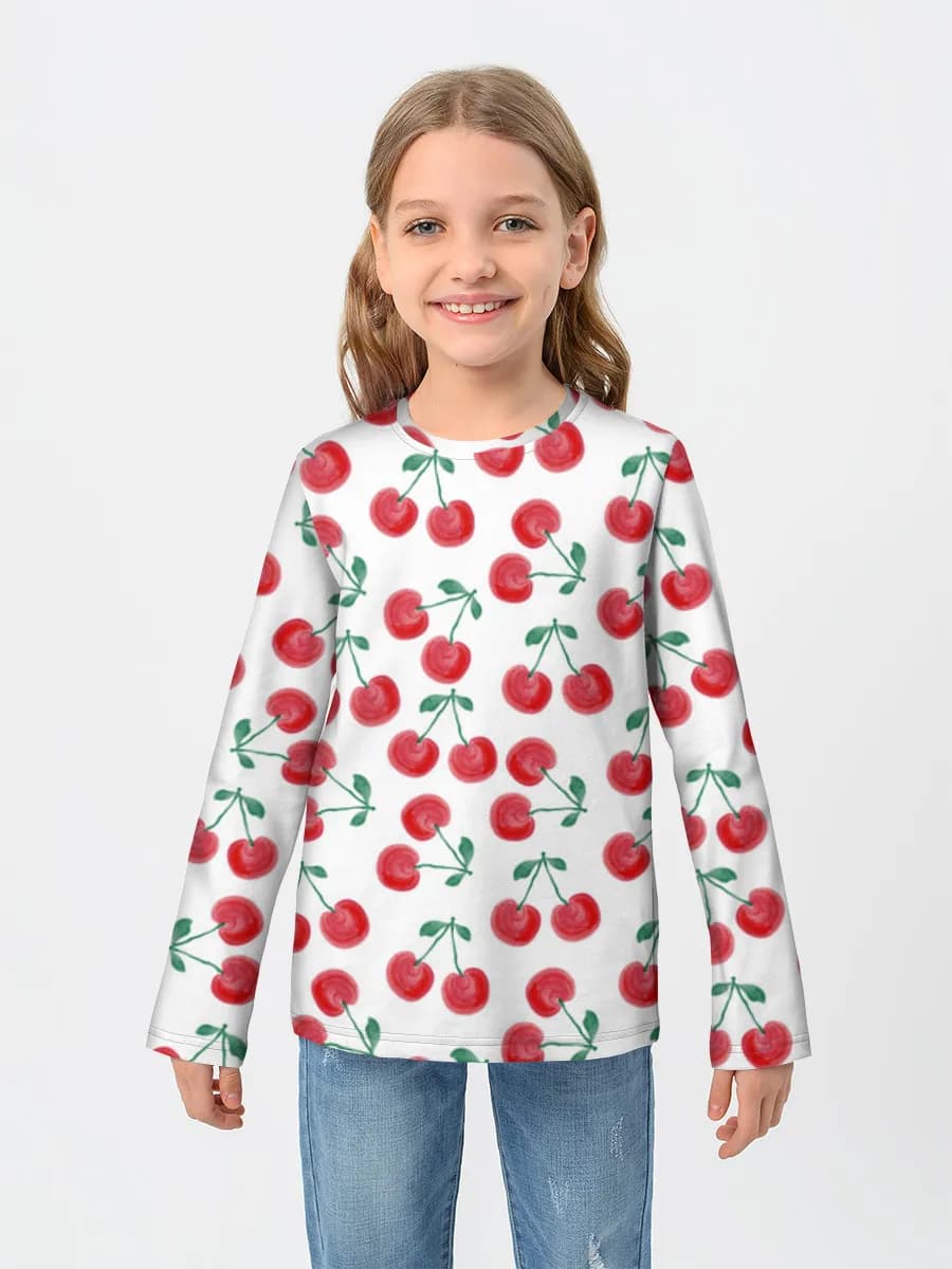 Children's cotton long sleeve shirt