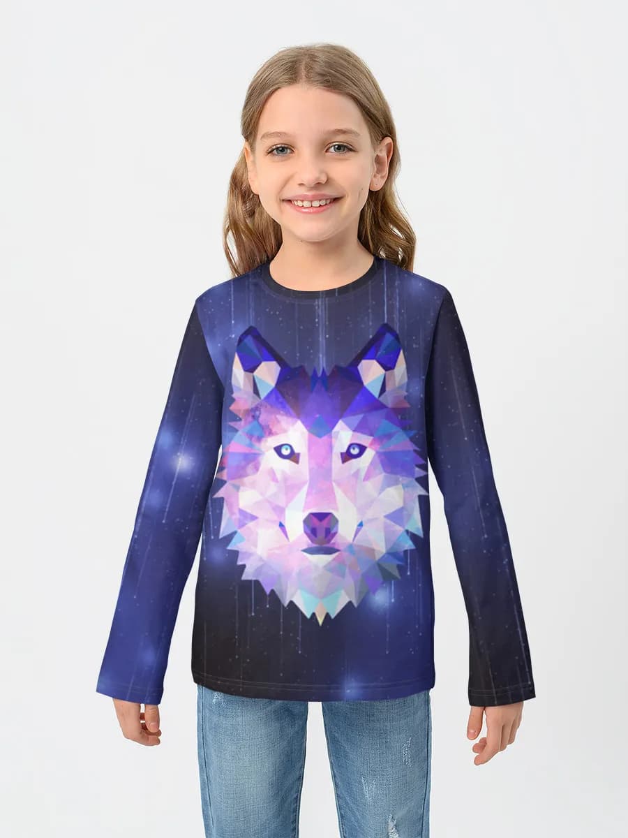 Children's cotton long sleeve shirt