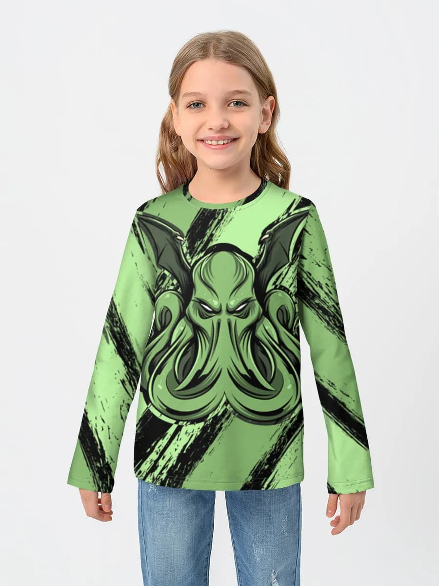 Children's cotton long sleeve shirt