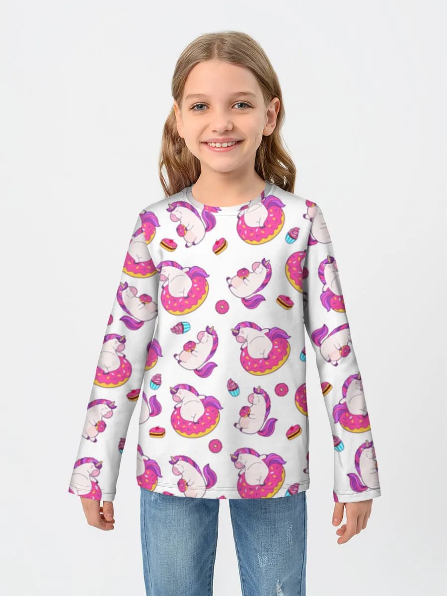 Children's cotton long sleeve shirt