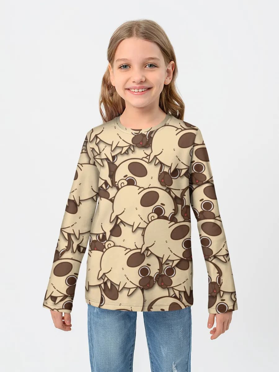 Children's cotton long sleeve shirt