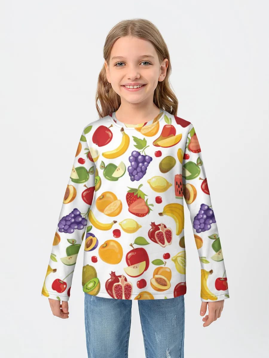 Children's cotton long sleeve shirt