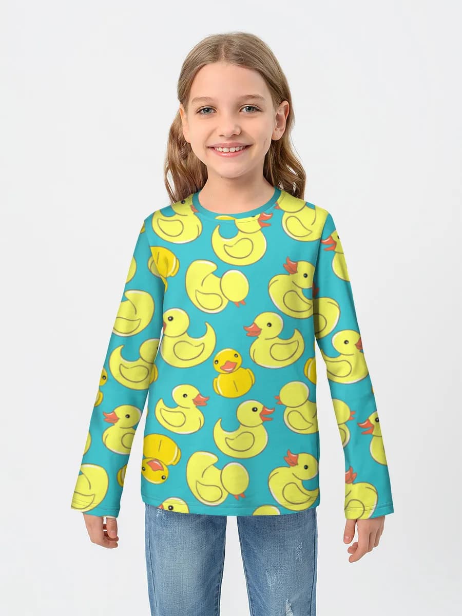 Children's cotton long sleeve shirt