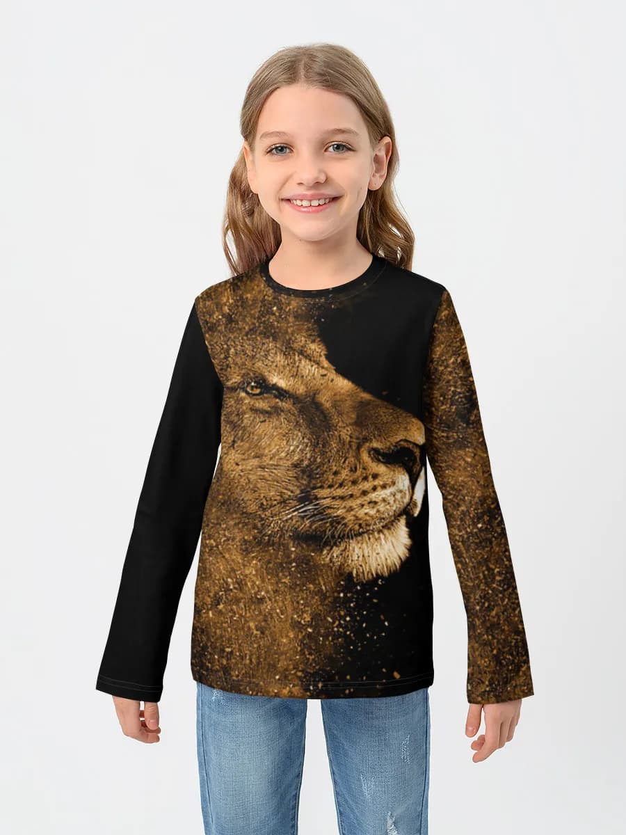 Children's cotton long sleeve shirt