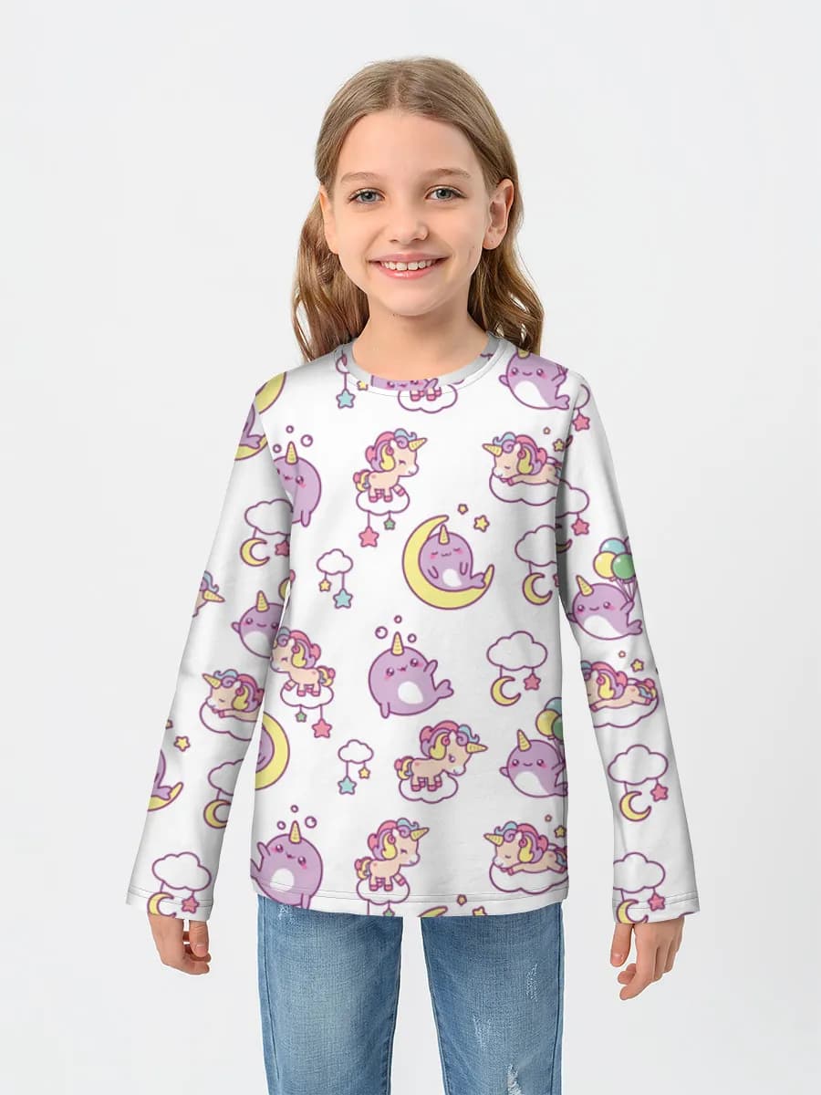 Children's cotton long sleeve shirt