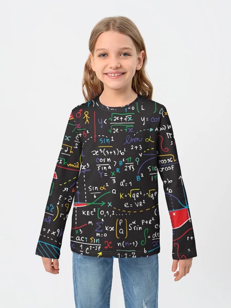 Children's cotton long sleeve shirt