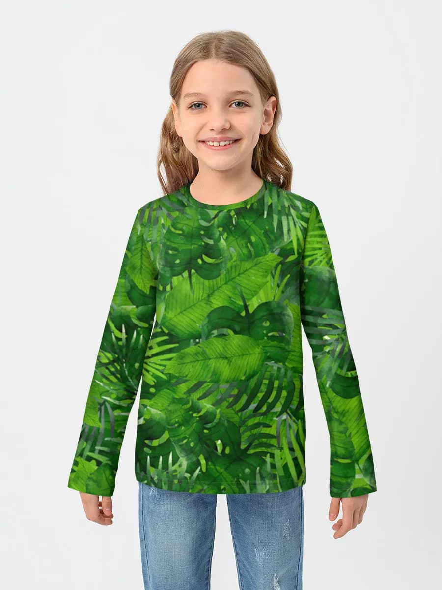 Children's cotton long sleeve shirt
