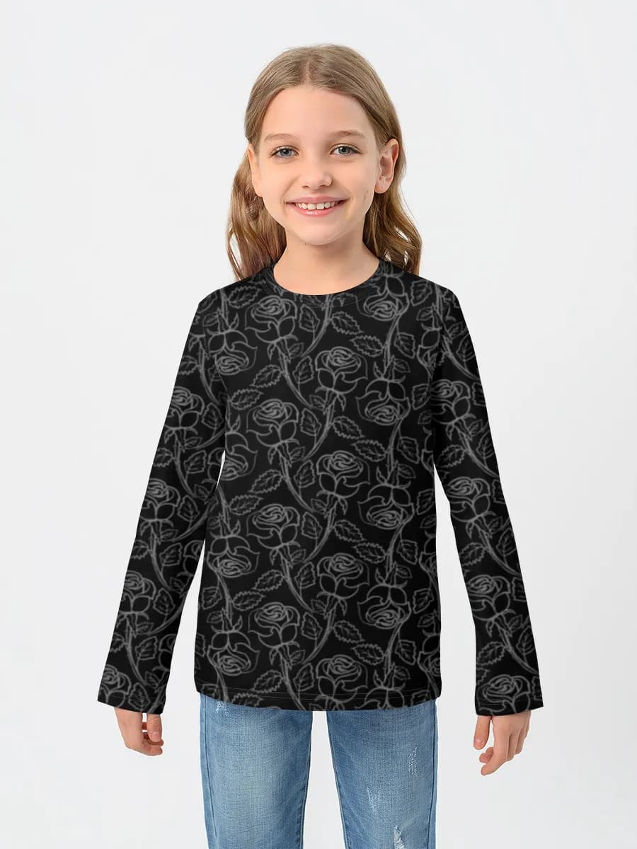 Children's cotton long sleeve shirt