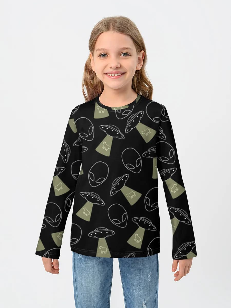 Children's cotton long sleeve shirt