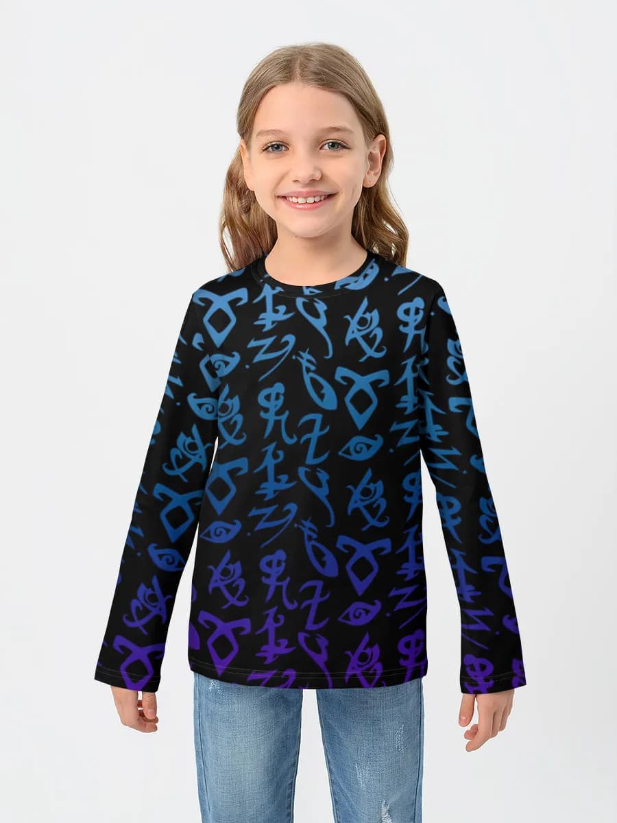 Children's cotton long sleeve shirt