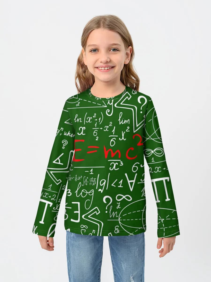 Children's cotton long sleeve shirt