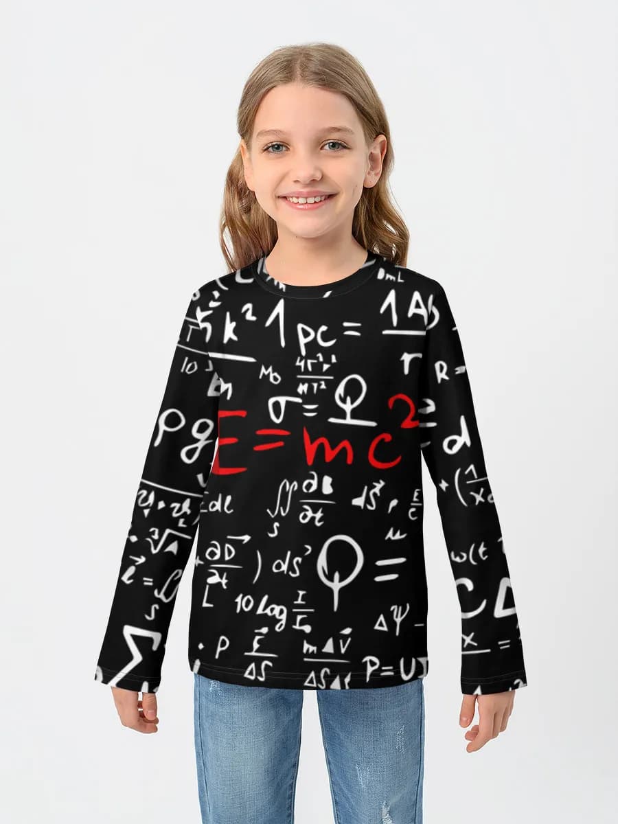 Children's cotton long sleeve shirt
