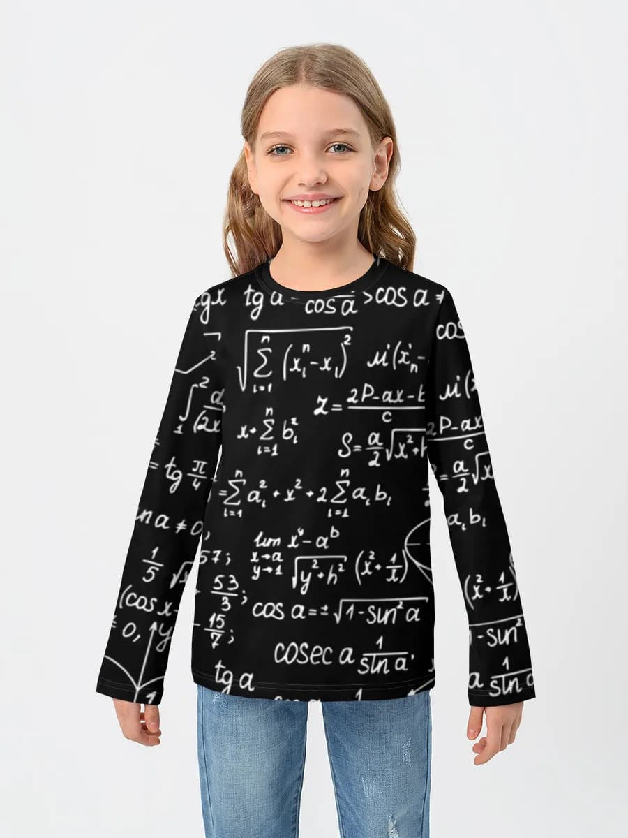 Children's cotton long sleeve shirt
