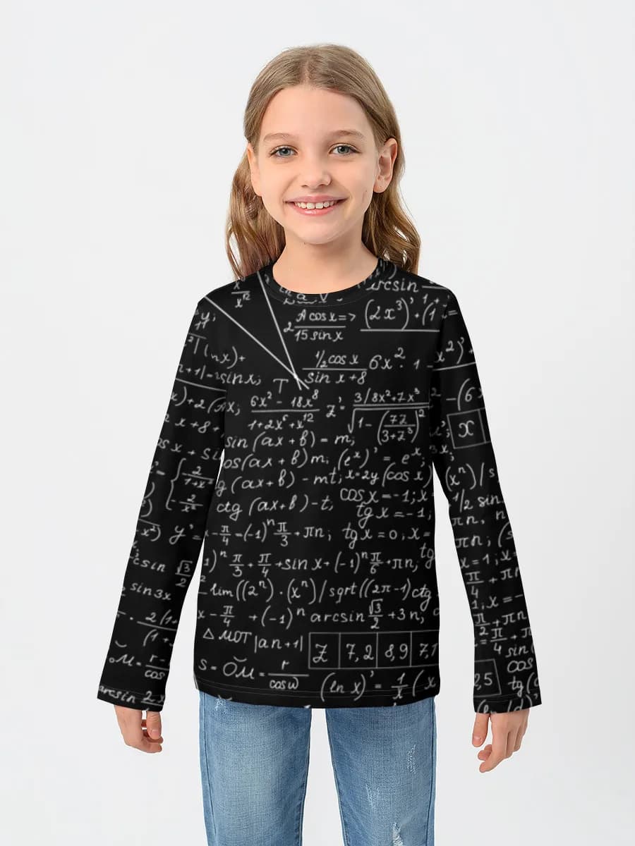 Children's cotton long sleeve shirt