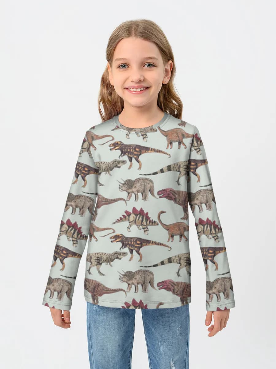 Children's cotton long sleeve shirt
