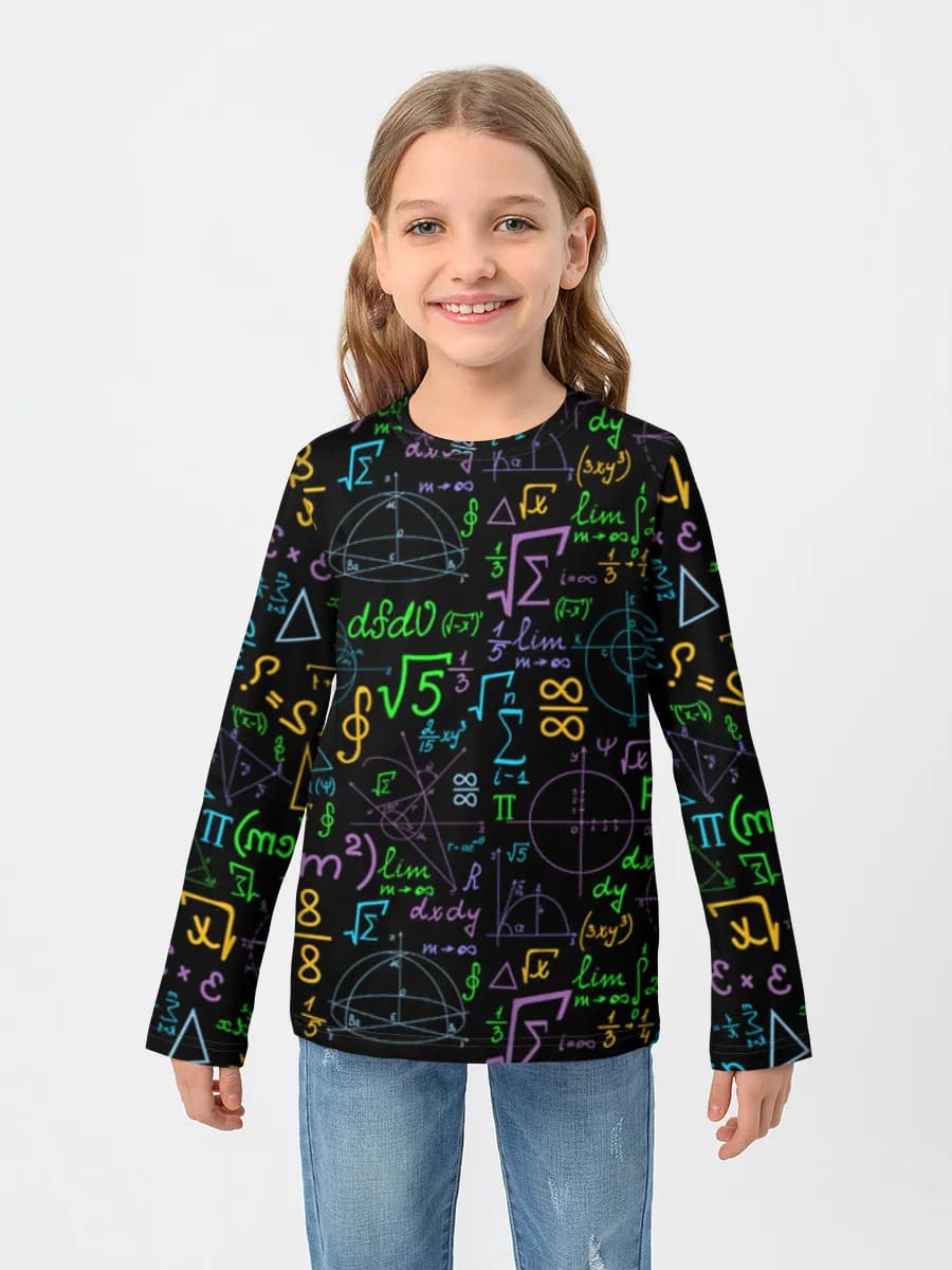 Children's cotton long sleeve shirt