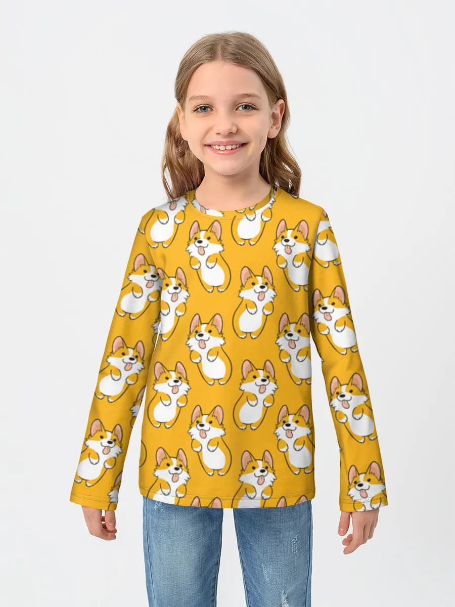Children's cotton long sleeve shirt