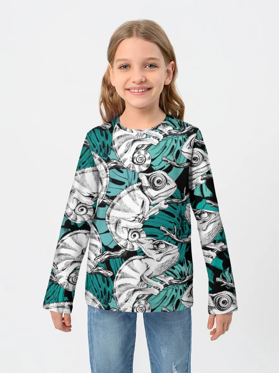 Children's cotton long sleeve shirt