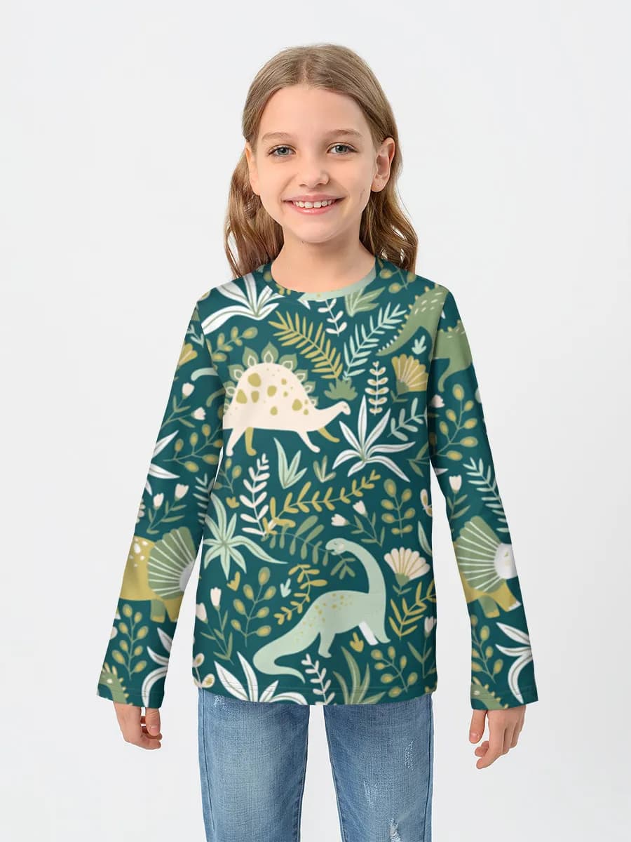 Children's cotton long sleeve shirt