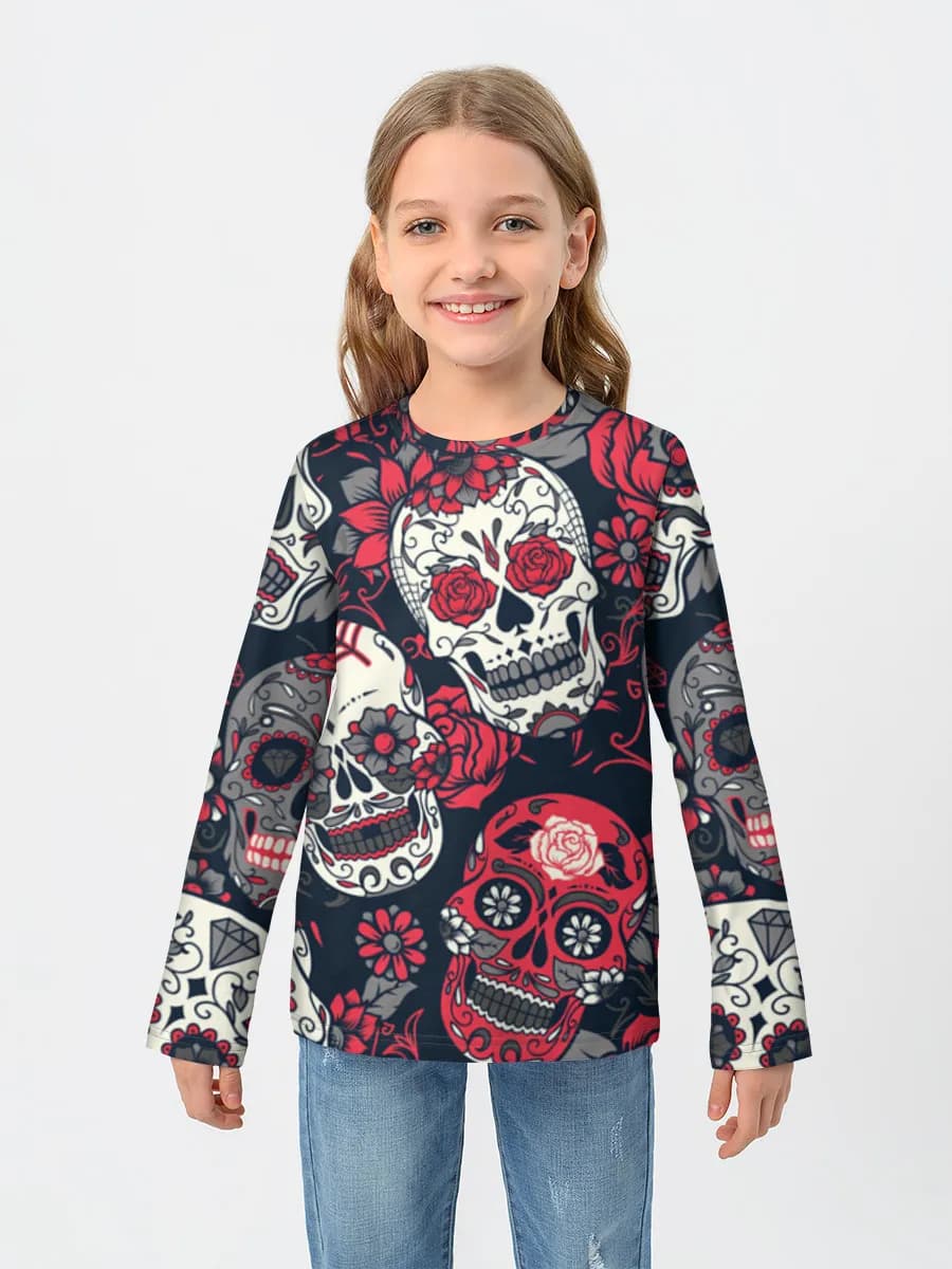 Children's cotton long sleeve shirt