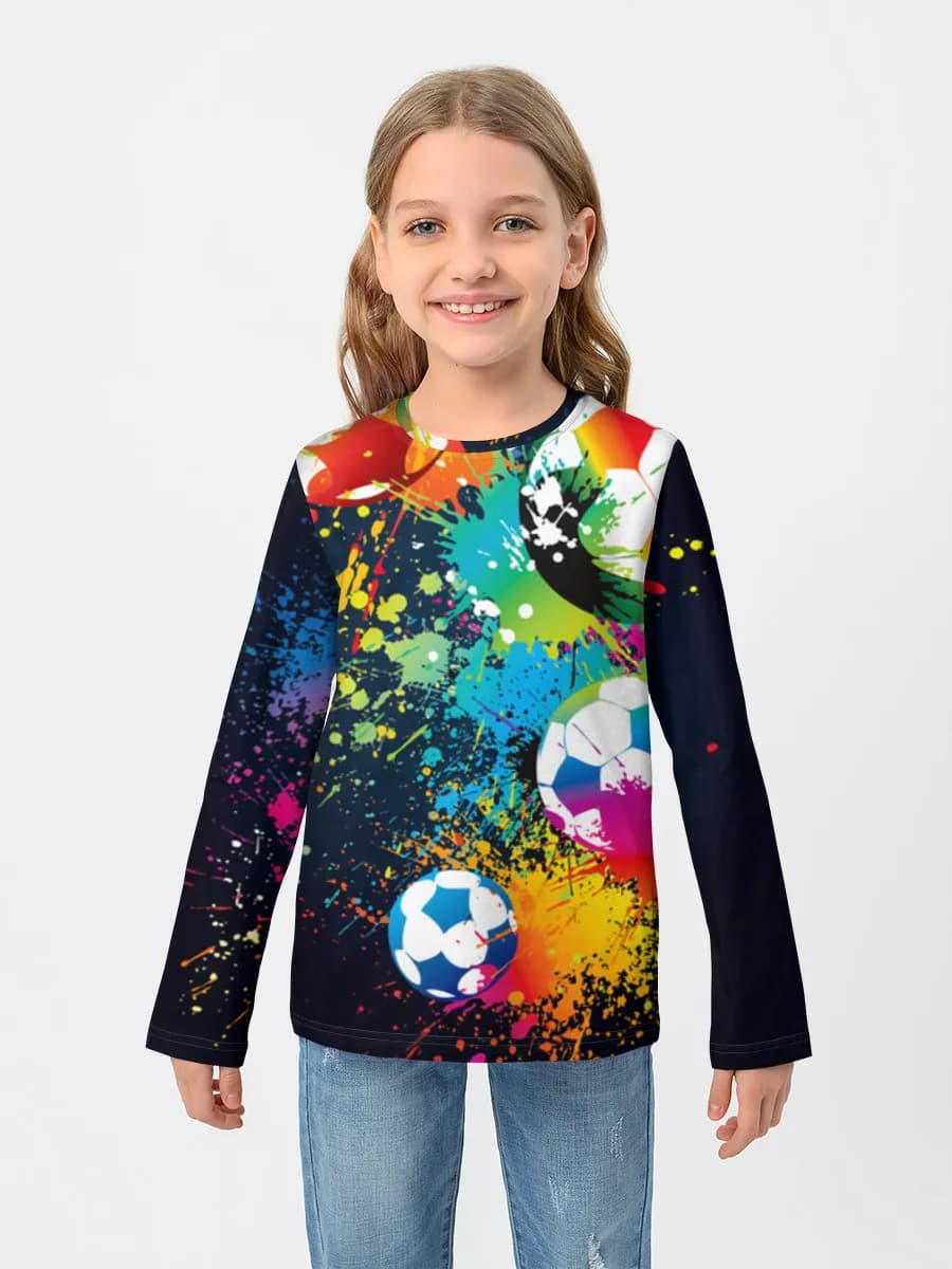 Children's cotton long sleeve shirt