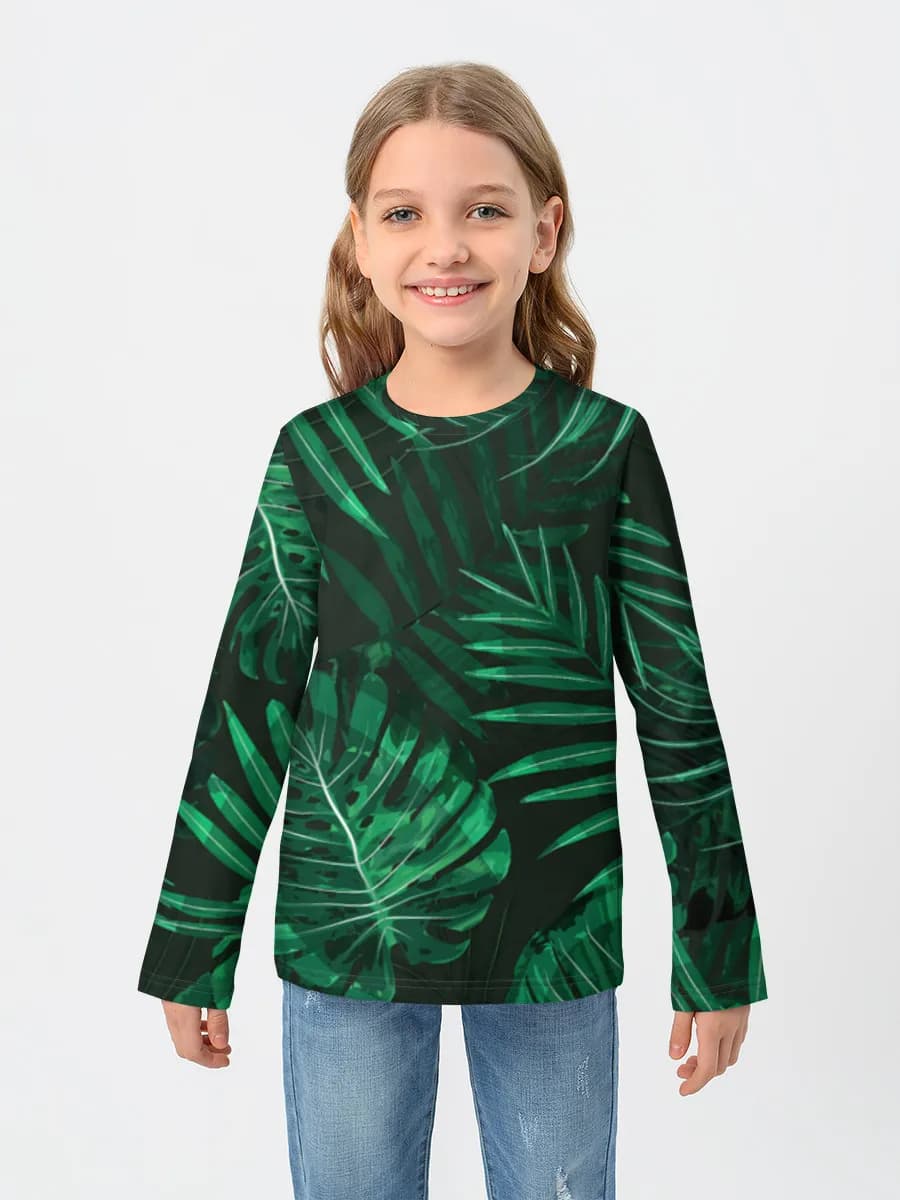Children's cotton long sleeve shirt