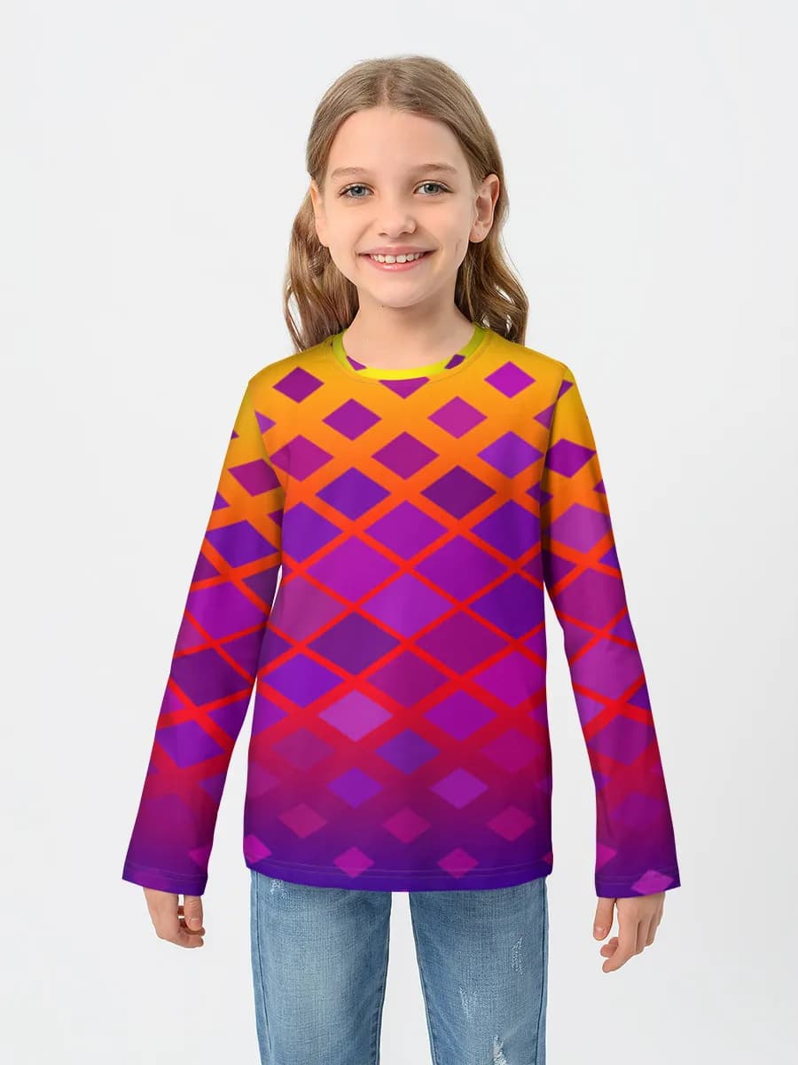Children's cotton long sleeve shirt