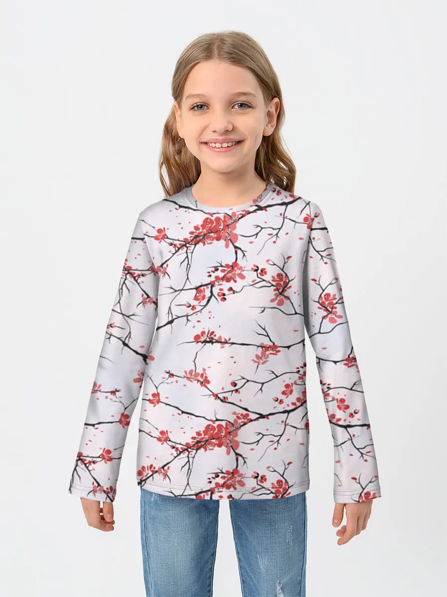 Children's cotton long sleeve shirt
